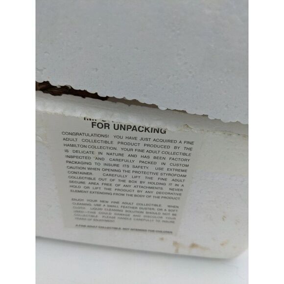 "Hamilton Collection Owl Always Adore You Figurine 2077 Mother & Baby Owl With F - Picture 11 of 11